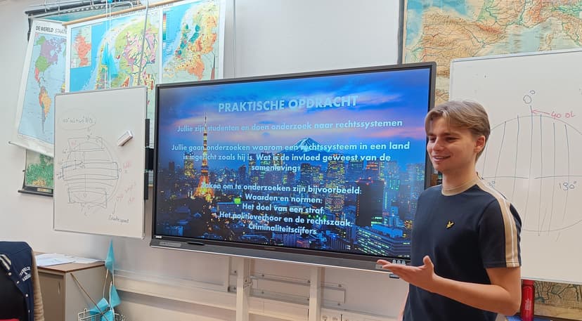 Olivier voor de klas