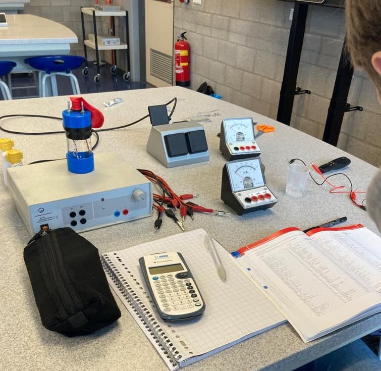 Waterstof leerlingen werken energietransitie